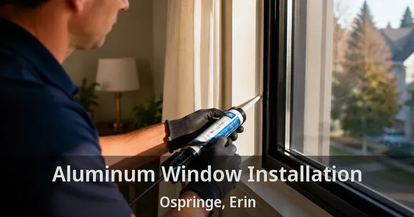 Aluminum Window Installation Ospringe, Erin - ON