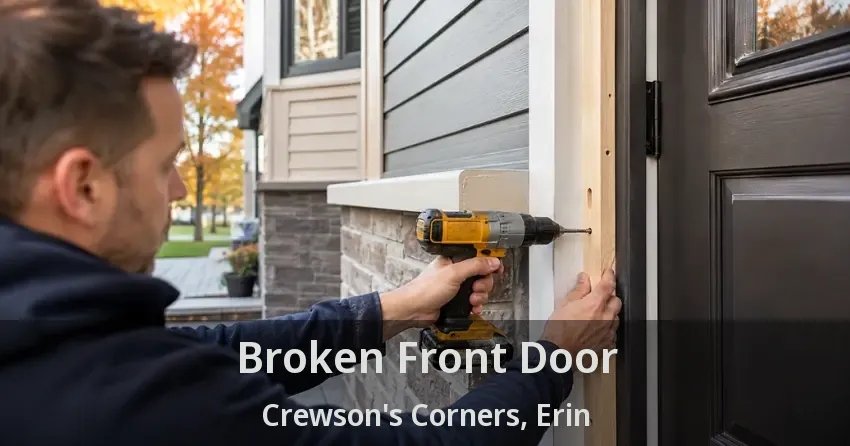 Broken Front Door Crewson's Corners, Erin - ON