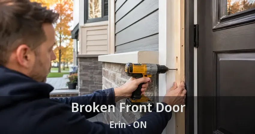 Broken Front Door Erin - ON