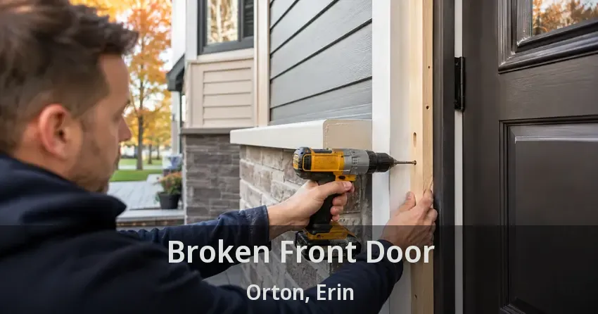 Broken Front Door Orton, Erin - ON
