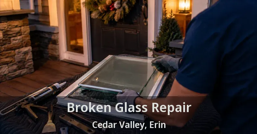 Broken Glass Repair Cedar Valley, Erin - ON
