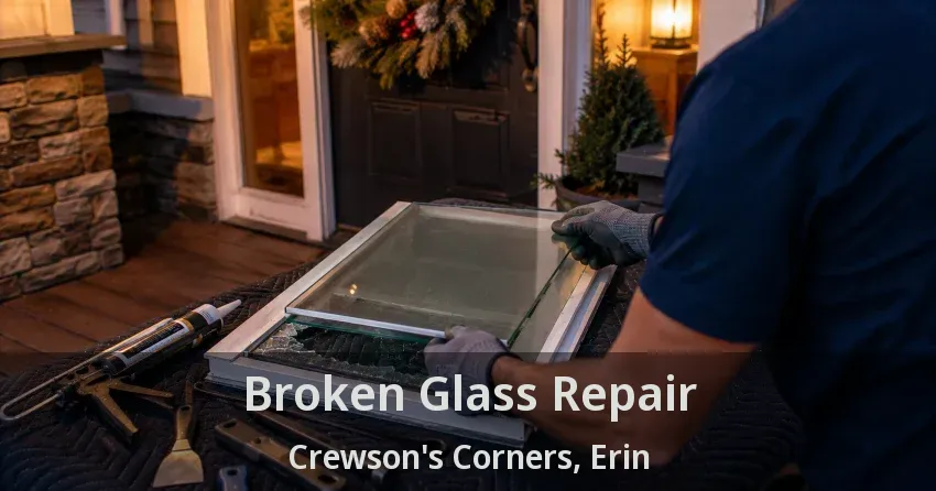 Broken Glass Repair Crewson's Corners, Erin - ON