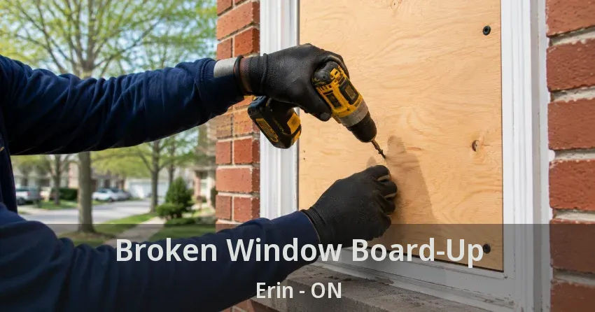 Broken Window Board-Up Erin - ON