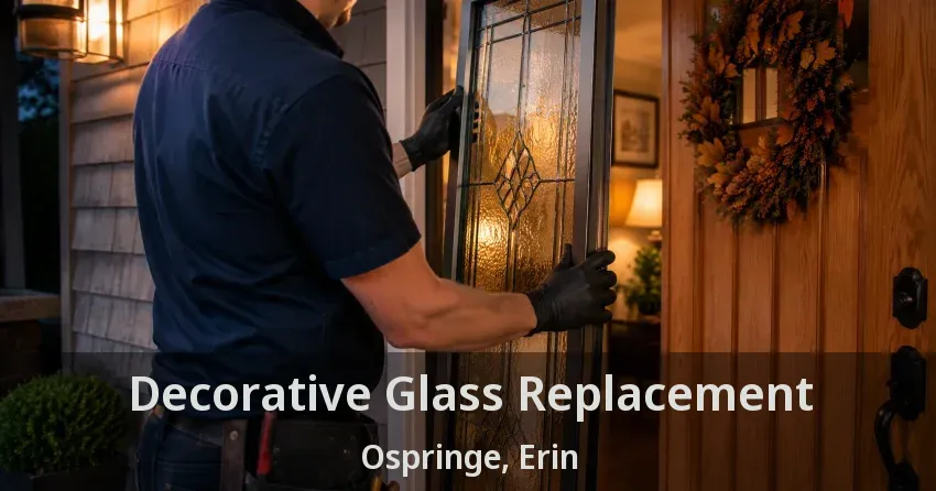 Decorative Glass Replacement Ospringe, Erin - ON