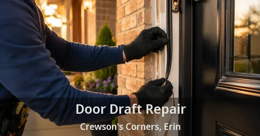 Door Draft Repair Crewson's Corners, Erin - ON