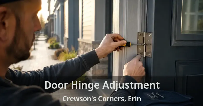 Door Hinge Adjustment Crewson's Corners, Erin - ON