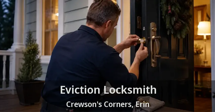 Eviction Locksmith Crewson's Corners, Erin - ON