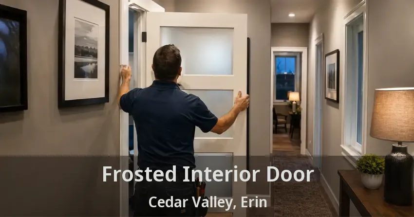 Frosted Interior Door Cedar Valley, Erin - ON