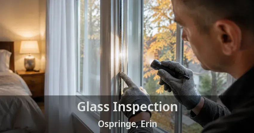 Glass Inspection Ospringe, Erin - ON