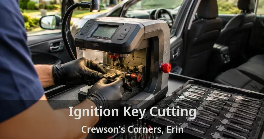 Ignition Key Cutting Crewson's Corners, Erin - ON