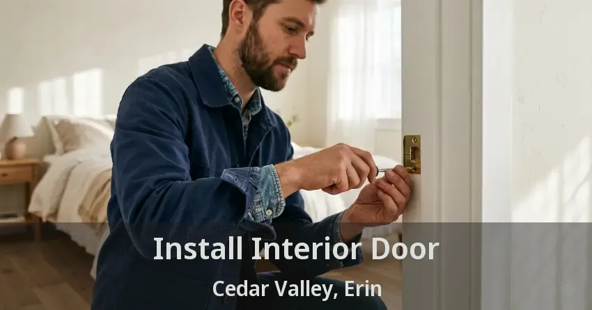 Install Interior Door Cedar Valley, Erin - ON