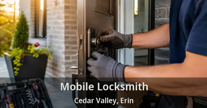 Mobile Locksmith Cedar Valley, Erin - ON