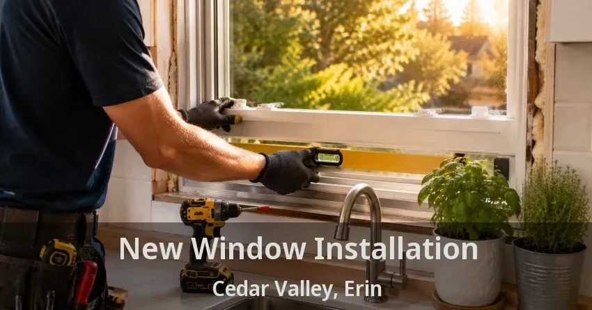 New Window Installation Cedar Valley, Erin - ON