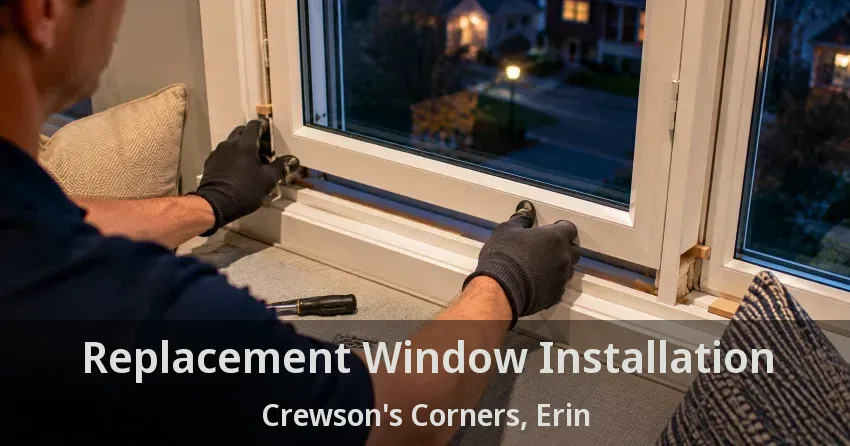 Replacement Window Installation Crewson's Corners, Erin - ON