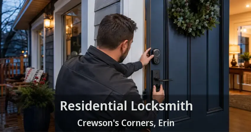 Residential Locksmith Crewson's Corners, Erin - ON