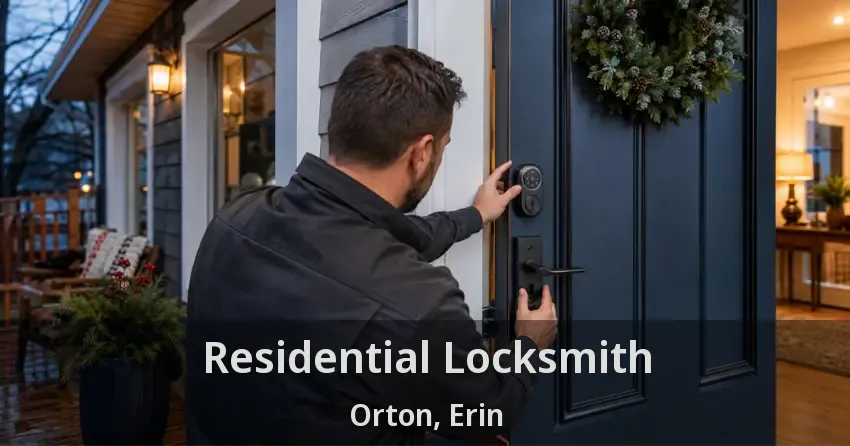 Residential Locksmith Orton, Erin - ON
