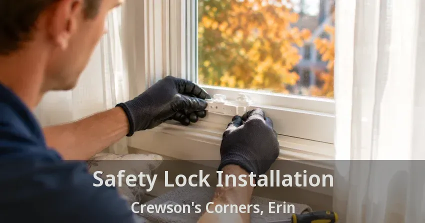 Safety Lock Installation Crewson's Corners, Erin - ON