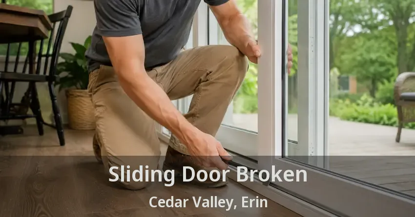 Sliding Door Broken Cedar Valley, Erin - ON