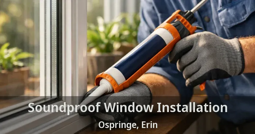 Soundproof Window Installation Ospringe, Erin - ON