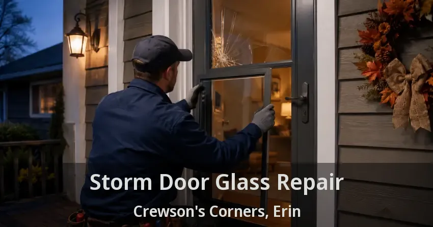 Storm Door Glass Repair Crewson's Corners, Erin - ON
