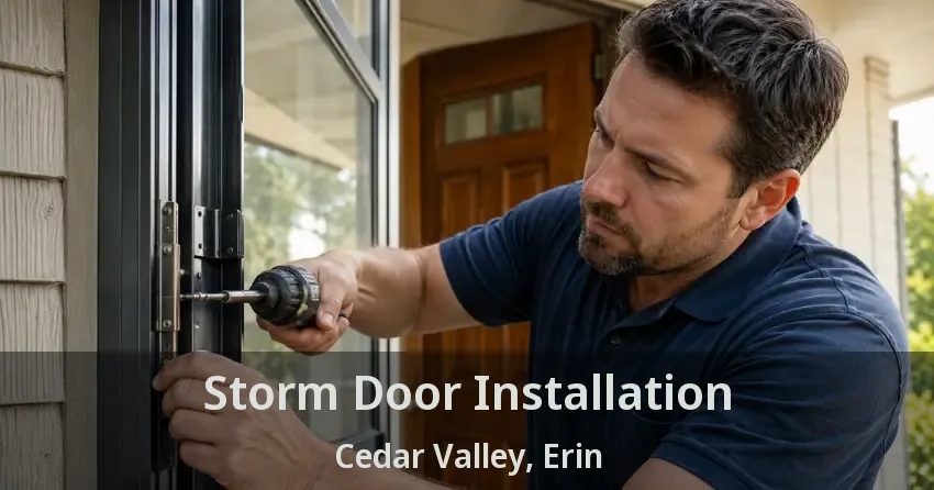 Storm Door Installation Cedar Valley, Erin - ON