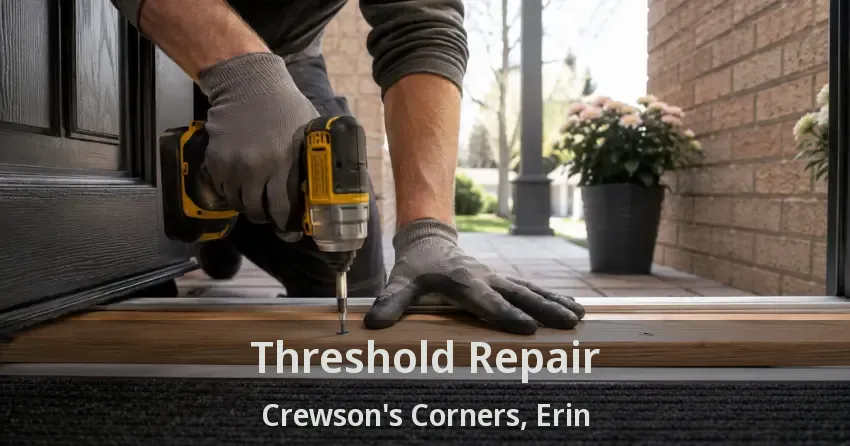 Threshold Repair Crewson's Corners, Erin - ON