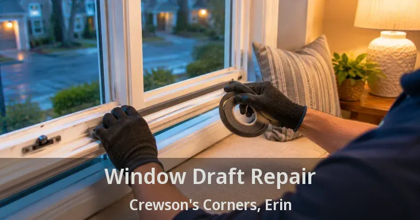 Window Draft Repair Crewson's Corners, Erin - ON