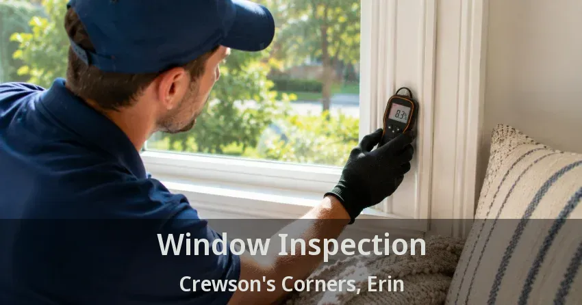 Window Inspection Crewson's Corners, Erin - ON