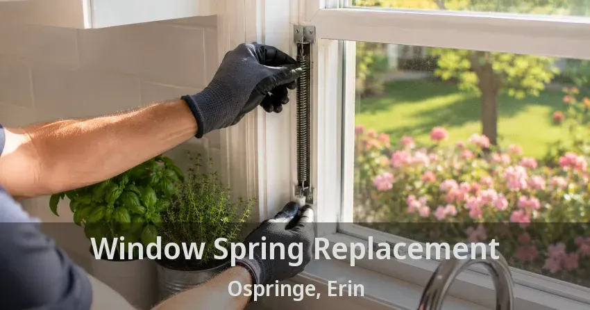 Window Spring Replacement Ospringe, Erin - ON