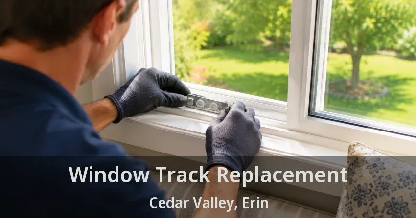 Window Track Replacement Cedar Valley, Erin - ON