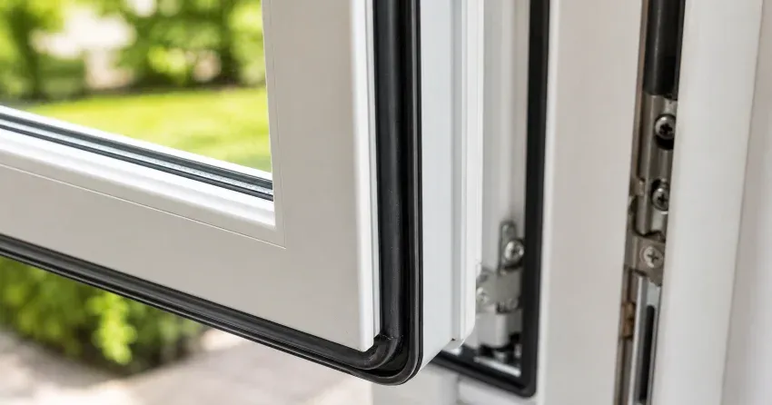 casement window cranked fully open in a Erin home