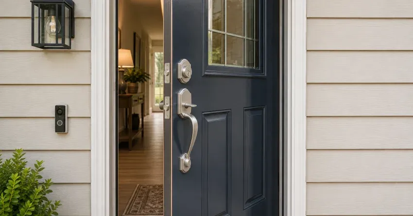energy-efficient exterior door upgrade installation in Erin